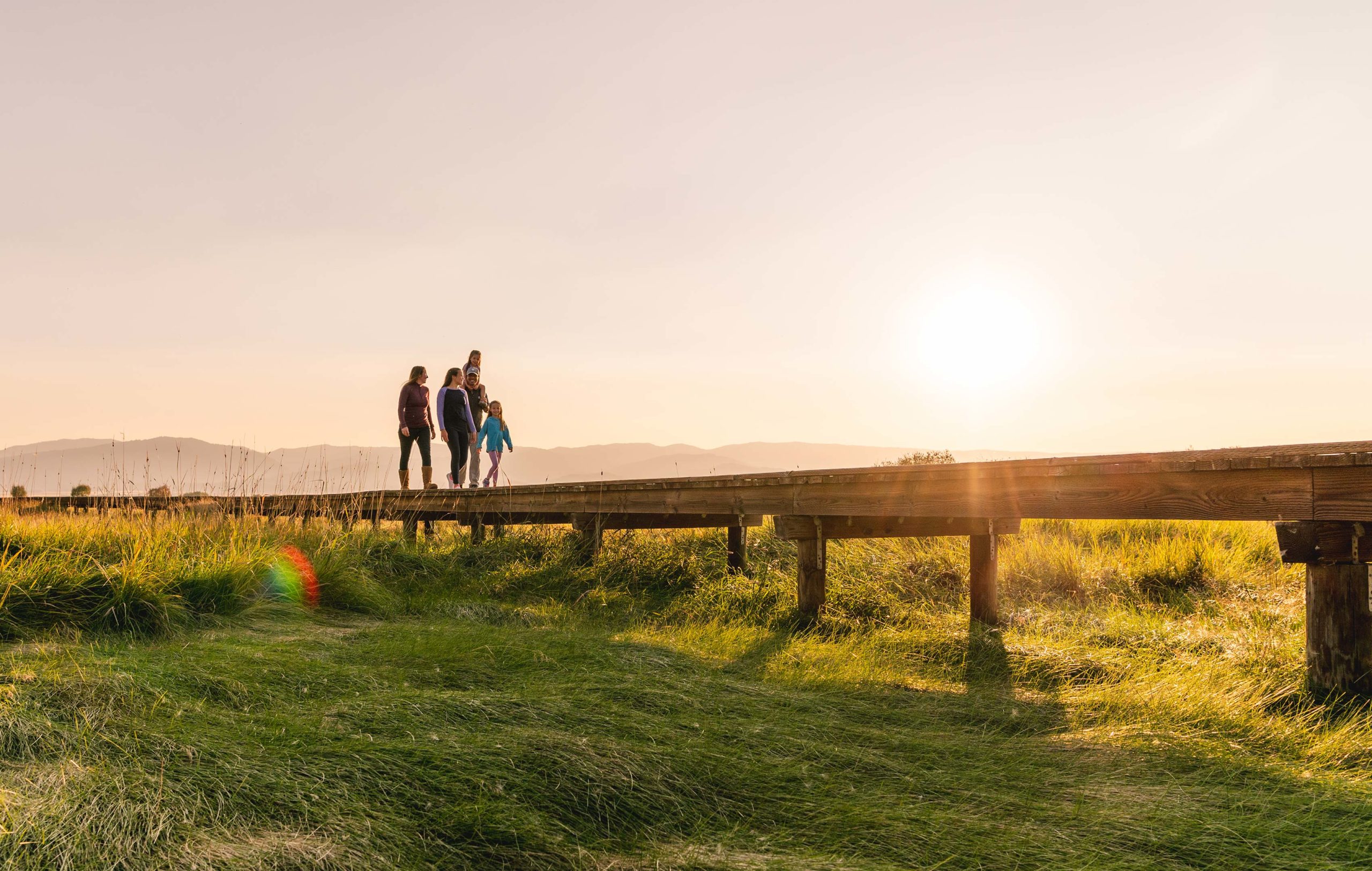 New-Thought-Tributary-Idaho-Ad-Photography-Family-Fen-Walk-Sunset-Wide-fullscreen